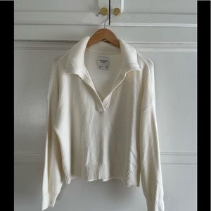 A&F Notch Neck Sweater Polo